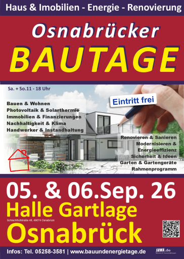 Bau Osnabrück 05. und 06.09.2026 Plakat